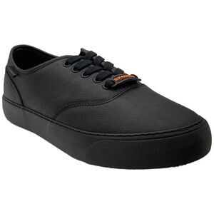 Lugz Men's Black Sneakers with Orange Accent